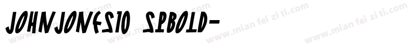 JohnJones10 sPBold字体转换